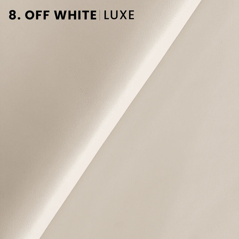 Off White LUXE Leather Italian Napa Smooth Grain Leather In