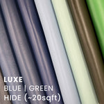 --1. LUXE Leather Collection 16 Colors | Italy Napa Smooth Grain Leather Side 20~22 SqFt