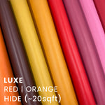 --1. LUXE Leather Collection 16 Colors | Italy Napa Smooth Grain Leather Side 20~22 SqFt