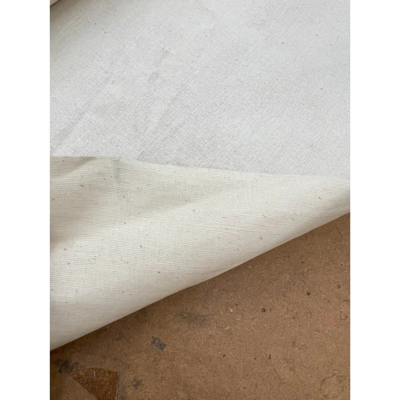 OUTLET -White Fabric w/Glue | Bag Lining material- (DISCOUNTED ITEM)