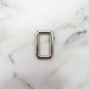 Rectangular Ring | Shiny Nickel 30mm ID