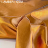 amber tone metallic lambskins