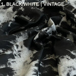 VINTAGE SERIES Leather Collection ( LAMB SKINS) | Full Hide ( 5 ~ 8 SqFt) black/white