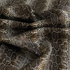 glazer whisky color tone laminated snake print lambskins leather texture