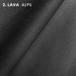 lava color tone pigmented alps shrunk pebble embossed cow leather hide