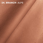branch color tone pigmented alps shrunk pebble embossed cow leather hide