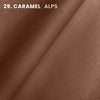 caramel color tone pigmented alps shrunk pebble embossed cow leather hide