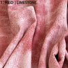 red color tone limestone distress leather lambskins