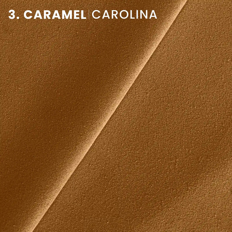 caramel color tone carolina suede cow leather hide