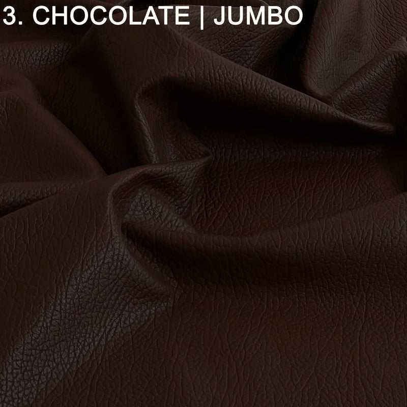 chocolate color tone jumbo pebble leather lambskins