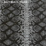 rizzy black color tone laminated snake print lambskins leather