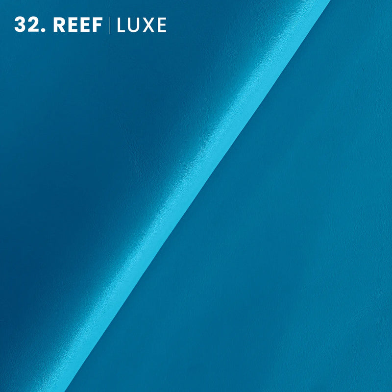 reef color tone luxe full grain (highest grade) bovine cow leather semi-aniline, slightly satin, almost matte chrome tanned soft leather hide best for leather goods
