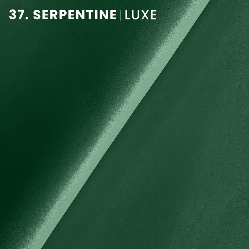 serpentine color tone luxe full grain (highest grade) bovine cow leather semi-aniline, slightly satin, almost matte chrome tanned soft leather hide best for leather goods