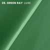 green ray color tone luxe full grain (highest grade) bovine cow leather semi-aniline, slightly satin, almost matte chrome tanned soft leather hide best for leather goods