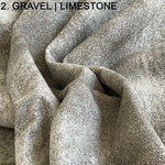 gravel color tone limestone distress leather lambskins