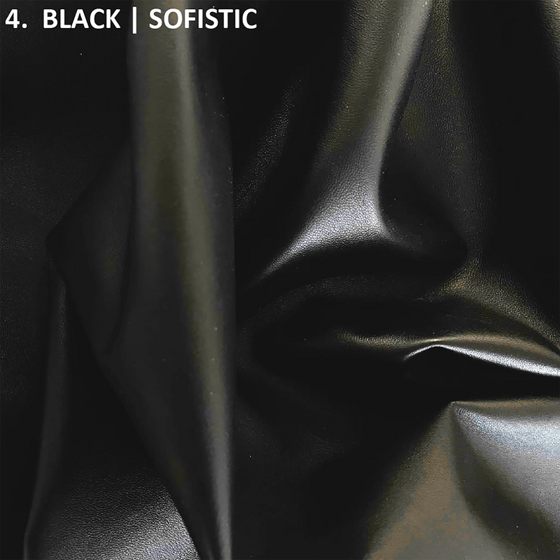 black sophistic lamb skin leather hide soft to the touch
