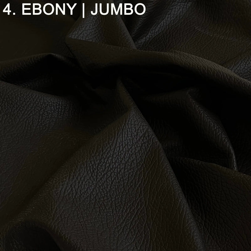ebony color tone jumbo pebble leather lambskins