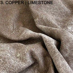 copper color tone limestone distress leather lambskins