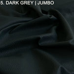 dark grey color tone jumbo pebble leather lambskins