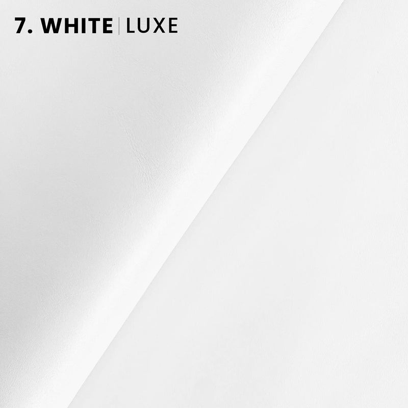 white luxe neutral color tone full grain (highest grade) bovine cow leather semi-aniline slightly satin almost matte chrome tanned leather hide for leather goods