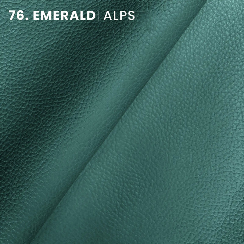 emerald color tone alps embossed leather hide