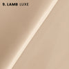 lamb luxe neutral color tone full grain (highest grade) bovine cow leather semi-aniline slightly satin almost matte chrome tanned leather hide for leather goods