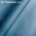 turchase color tone alps embossed leather hide