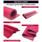 Pebble Leather Panels 12x12 | In-Stock 12 Colors Ready to Ship!