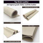 Pebble Leather Panels 12x12 | In-Stock 12 Colors Ready to Ship!
