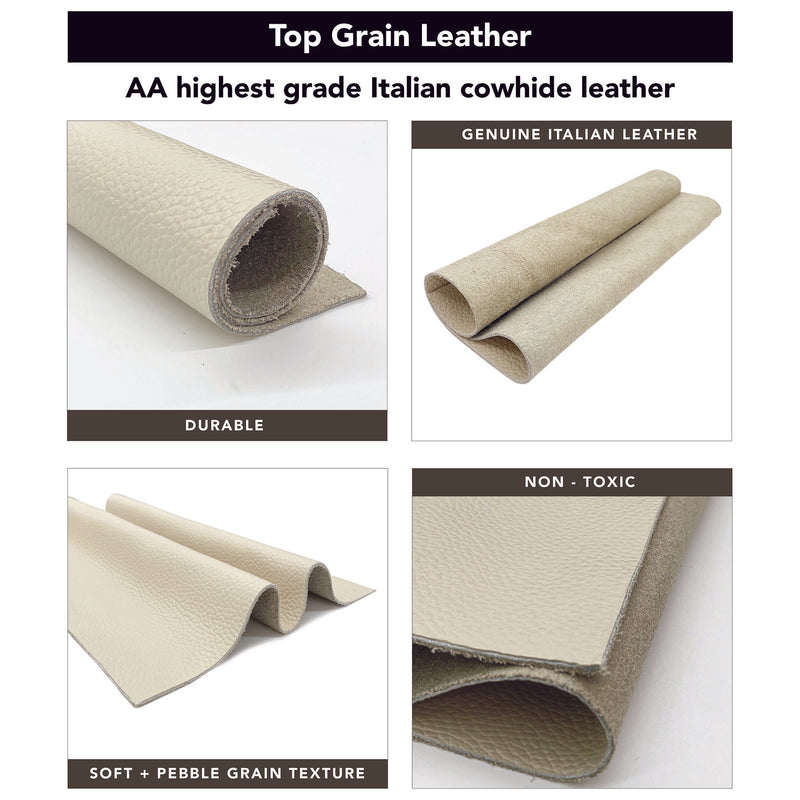 Pebble Leather Panels 12x12 | In-Stock 12 Colors Ready to Ship!