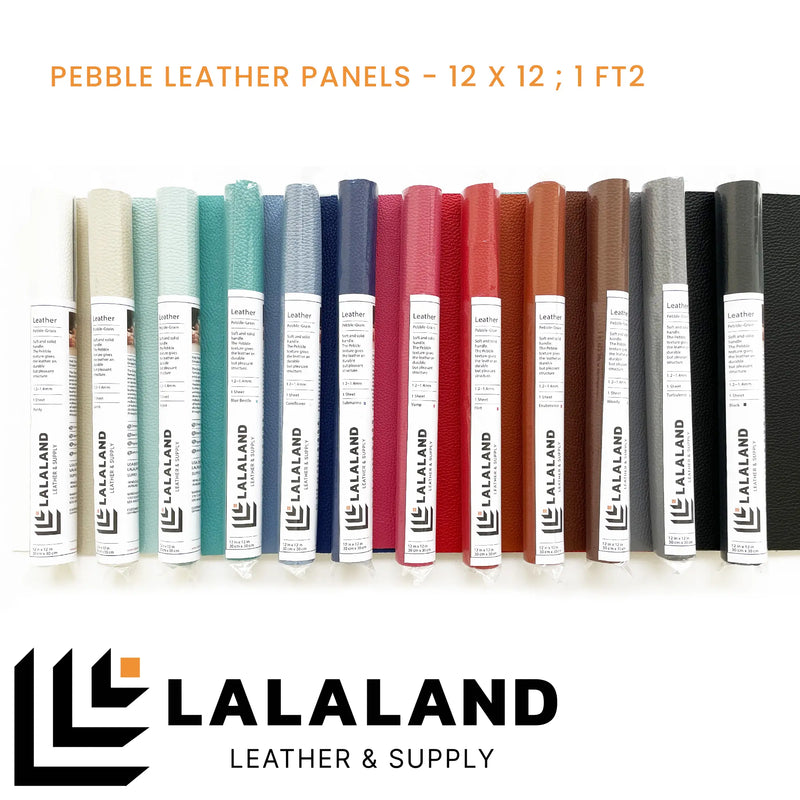 Pebble Leather Panels 12x12 | In-Stock 12 Colors Ready to Ship!