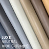 --1. LUXE Leather Collection 16 Colors | Italy Napa Smooth Grain Leather Side 20~22 SqFt