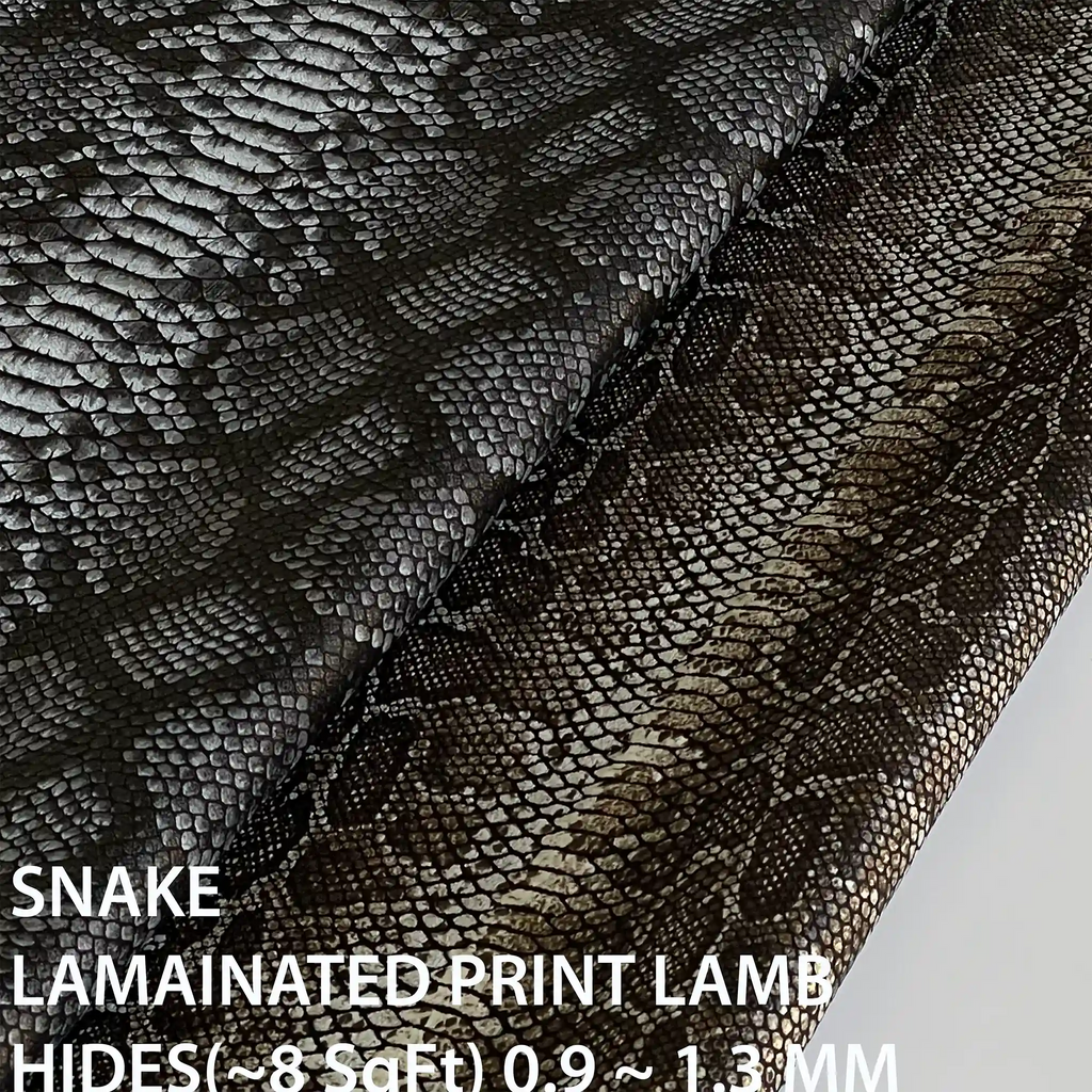 snake laminated print lambskins title  