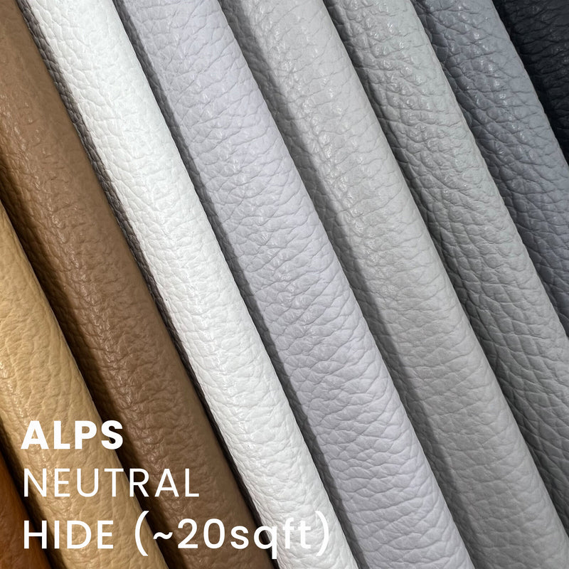 2. ALPS Leather Collection 30 Colors | Italian Pebble Grain Leather Side 22-25 SqFt | In-Stock