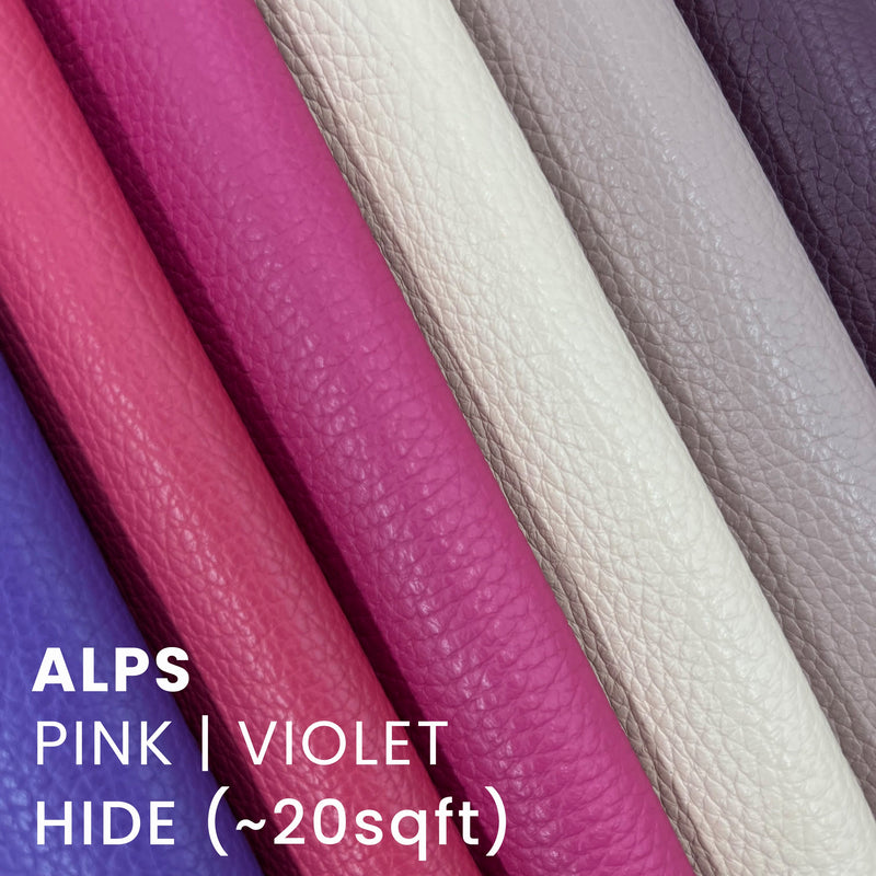 2. ALPS Leather Collection 30 Colors | Italian Pebble Grain Leather Side 22-25 SqFt | In-Stock