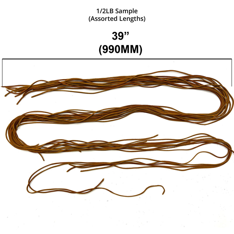 | 1LB Full Grain Veg Tan Cow Leather Laces |