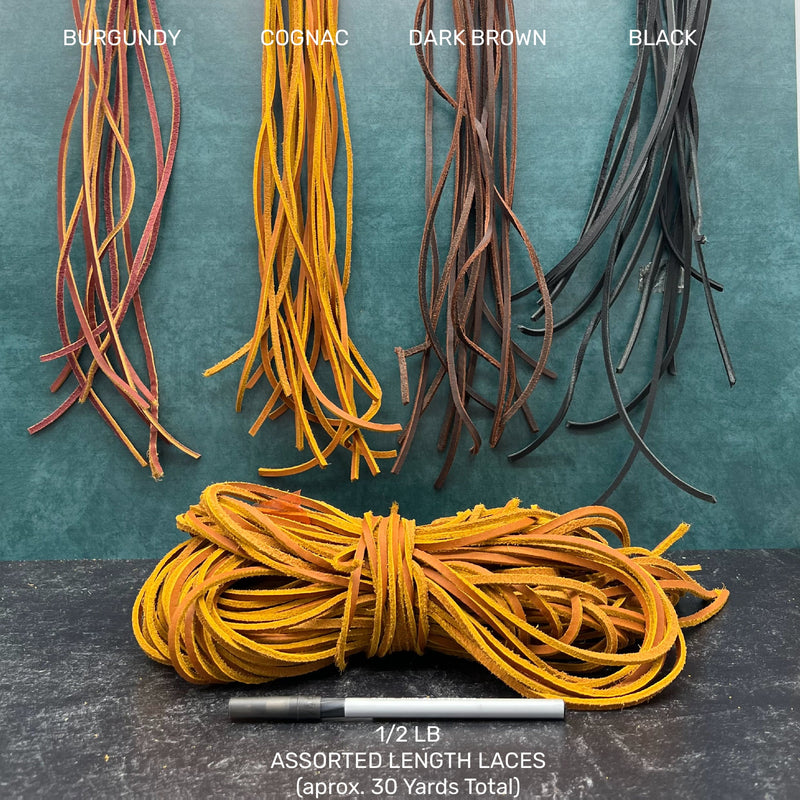 | 1LB Full Grain Veg Tan Cow Leather Laces |