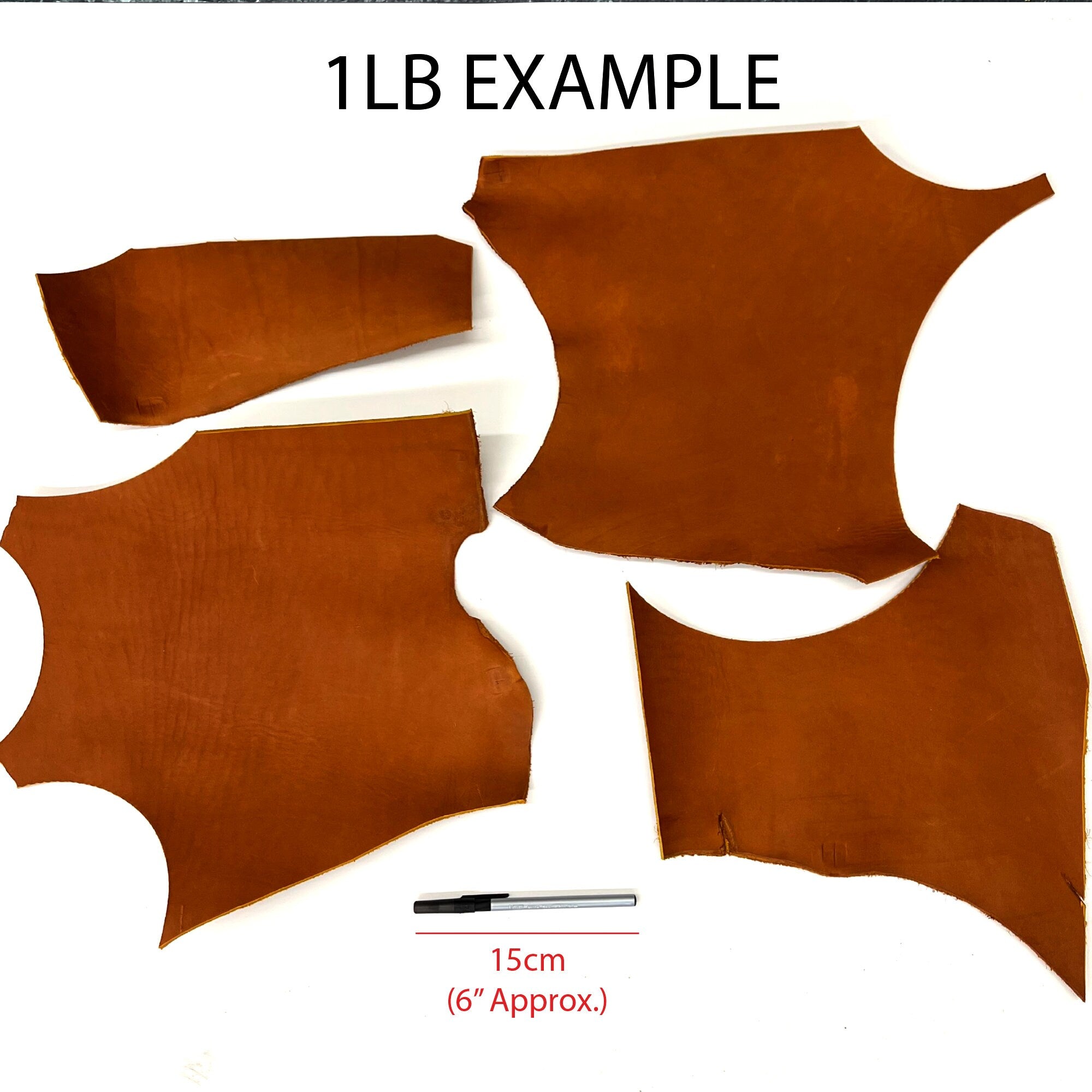 Oil Tan Leather Scrap - 5lbs FREE SHIPPING