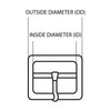O Ring | Shiny Nickel Loop 28mm ID
