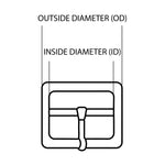 O Ring | Shiny Nickel Loop 28mm ID