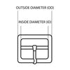 metal buckle studs used for bags, footwear, belts, wallets, and other leather goods