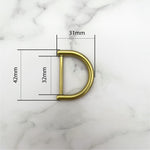 D Ring | Antique Brass 32mm