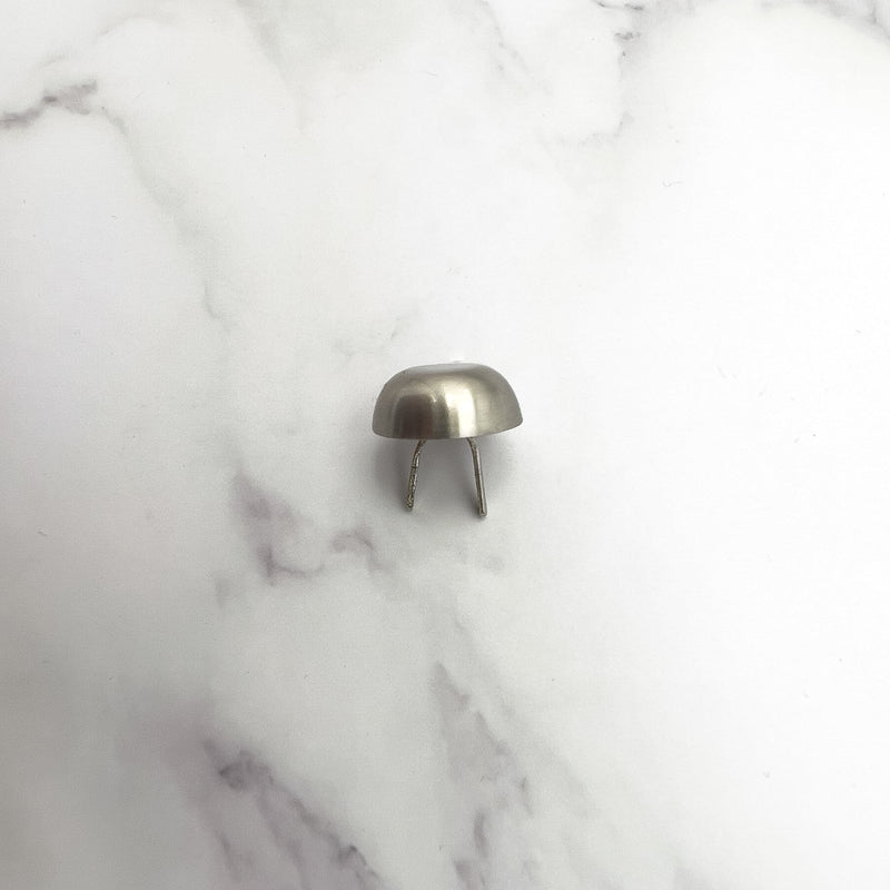 15mm  Stud Foot with Prongs brushed nickel  back